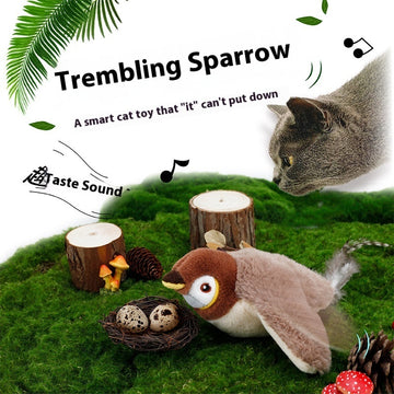 Interactive Flapping Bird Cat Toy